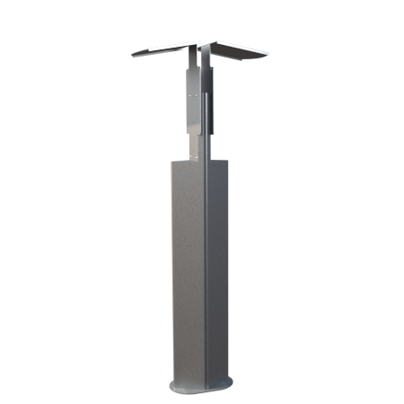 FleXmount Ecoflow Powerpulse 2 Standfuß Wallbox komplett Stele twin Doppel Halterung Ständer Gewerbe Firma öffentlich