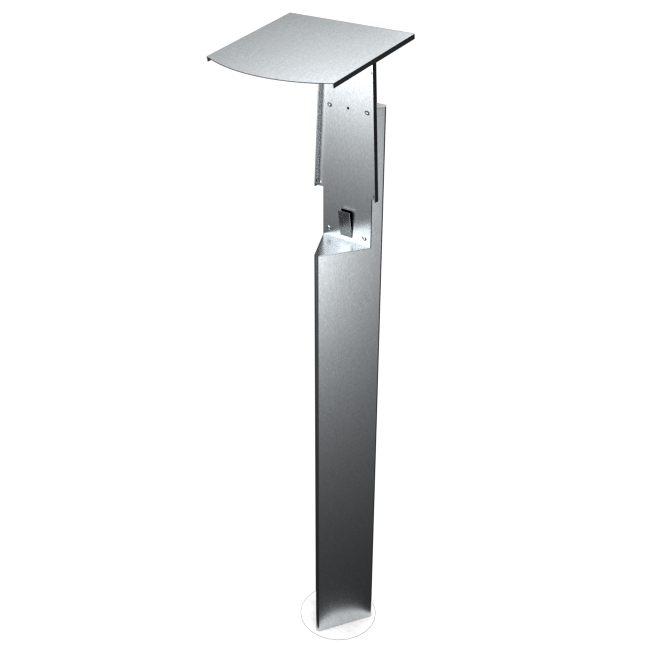 FleXmount Mennekes compact Standfuß Wallbox komplett Stele Halterung Ständer