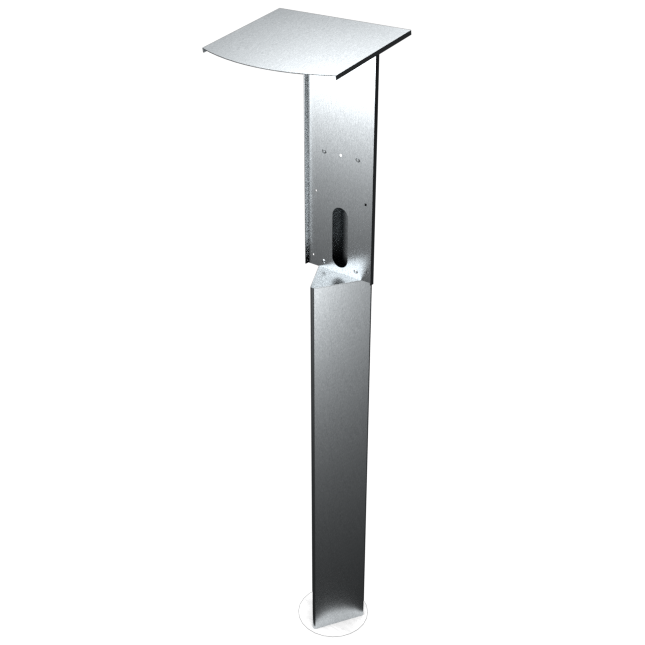 FleXmount Mennekes Amtron light premium Standfuß Wallbox komplett Stele Halterung Ständer