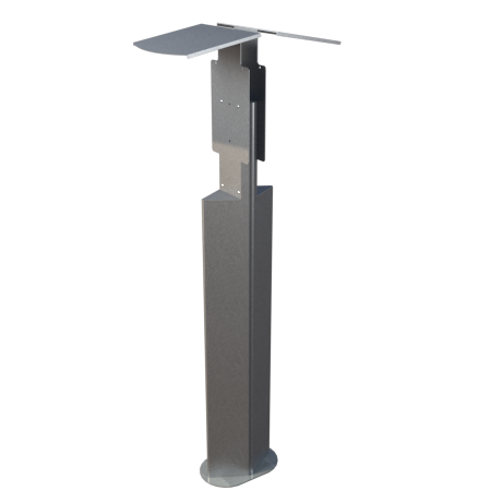 FleXmount Ecoflow Powerpulse 2 Standfuß Wallbox komplett Stele twin Doppel Halterung Ständer Gewerbe Firma öffentlich